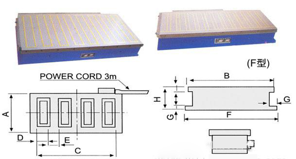 F型强力电磁吸盘